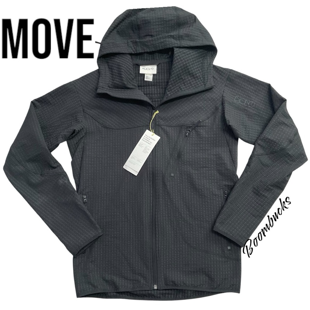 New Move Full zip hoodie moisture wicking by H&M XS black
